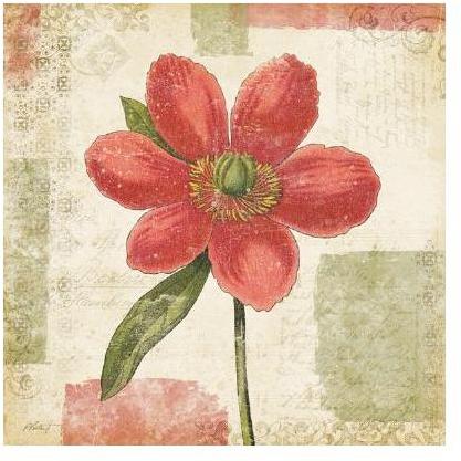 Chinese Peony I Poster Print
