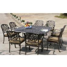 Darlee Elisabeth Patio Dining Set With Cushions - 64 Inch Square