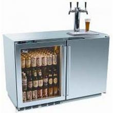 Perlick Outdoor Refrigerator And Beer Dispenser With Overlay Glass Door, Integrated Door , And 3 Taps (Requires Custom Panels)