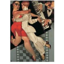 Tango A Robe Rouge Poster Print