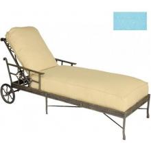Windham Castings Provence Casual Back Chaise Lounge Cushion , Fortune Aquatic LX