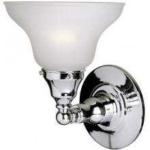 Bath Collection Single Light Bracket In Chrome Finish - 1 Bulb