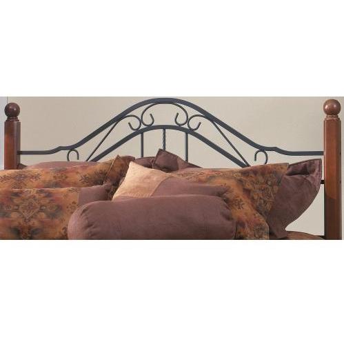 Hillsdale Madison Textured Black And Cherry Metal And Wood Post Headboard Without Frame - Full/Queen - 1010HFQ Hillsdale Madison Textured Black And Cherry Metal And Wood Post Headboard Without Frame - Full/Queen - 1010HFQ