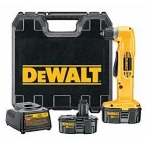 DeWalt Heavy-Duty 3/8 Inch 18V Cordless Right Angle Drill/Driver Kit