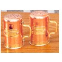 Old Dutch Copper Salt And Pepper Shakers 2.75 Inch