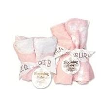 Versailles Pink Bib And Burp Cloth Set