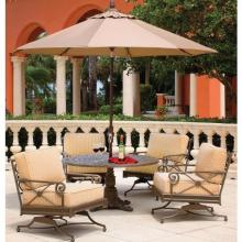 Windham Castings Catalina Cast Aluminum Patio Lounge Set With Umbrella