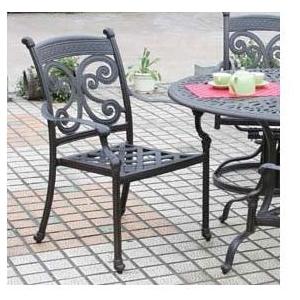 Alfresco Home Farfalla Cast Aluminum Outdoor Dining Arm Chair - (Set Of 2) by Alfresco Home
