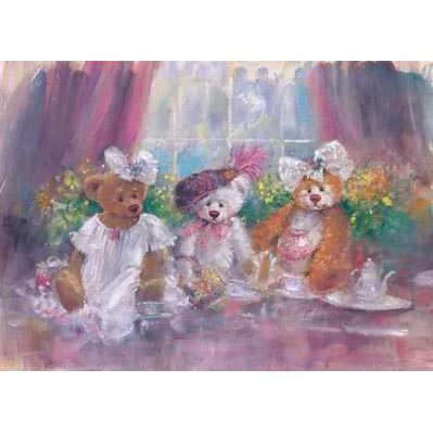 Teddy Bear Tea Party Poster Print