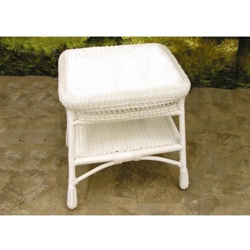 North Cape Pinehurst Resin Wicker End Table Glass Top ONLY