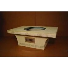 HPC 52 X 36 Inch Unfinished Fire Pit Enclosure With Table Base - Square