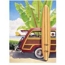 Long Board And Ford Poster Print