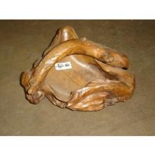 Groovy Stuff Teak Wood Root Basket