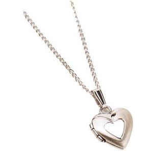 Elegant Baby Infant Sterling Silver Heart Locket Necklace