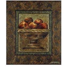 Rustic Bowl Of Apples Poster Print
