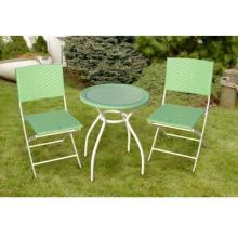 Bliss Hammocks Wicker Bistro Set - Green