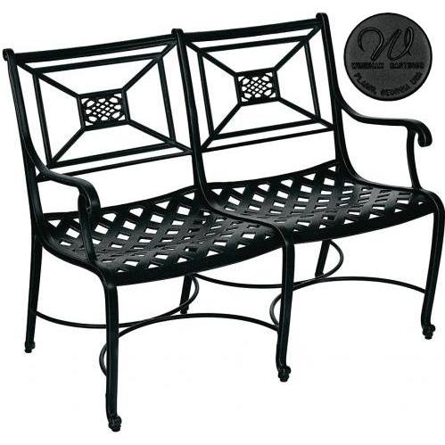 Windham Castings Key Largo Settee Frame Only, Black