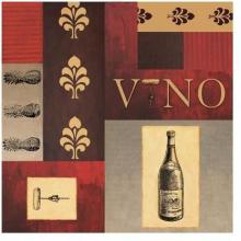 Vino In Red I Poster Print
