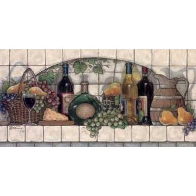 Wine, Fruit, N Cheese Pantry Poster Print
