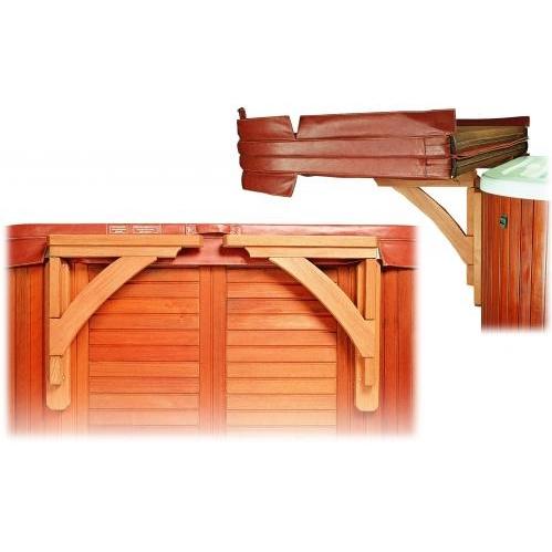 A&B Accessories Easy Slider Spa Cover Carrier: Redwood For 4 Inch Lip