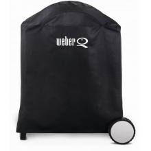 Weber Q 6552 Premium Vinyl Grill Cover For Q200 & Q220 (when Used With Cart)