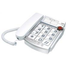 BIG-BUTTON SPEAKERPHONE WITH CALLER ID (WHITE)