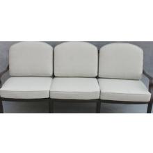 Elisabeth Cast Aluminum Patio Sofa - Upgraded Replacement Cushion