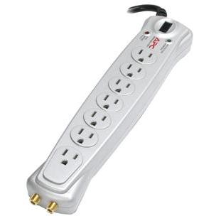 7-OUTLET ESSENTIAL SURGEARREST SURGE PROTECTOR (COAXIAL PROTECTION)