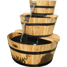 Alpine Three-Tier Barrel Fountain (Natural)
