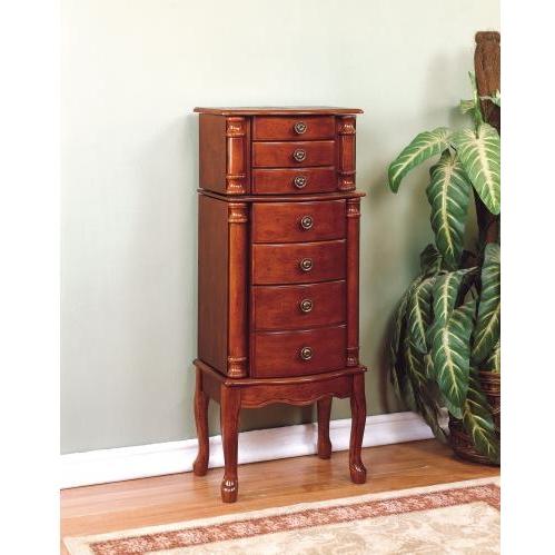 Powell Furniture - Classic Cherry Jewelry Armoire - 881-315