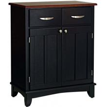 Home Styles Small Buffet Server With Wood Top - Medium Cherry/Black