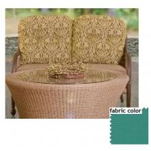 Shade Trends Tivoli Loveseat With Aquamarine Fabric