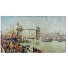 Opening Of Tower Bridge Poster Print