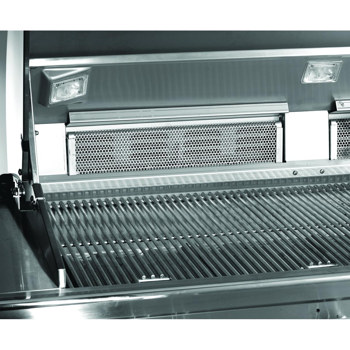 Recessed rotisserie backburner