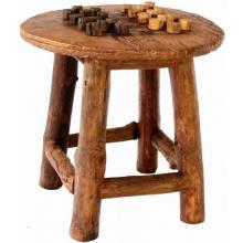 Teak Wood Waco Wheel Game / Lounge Table