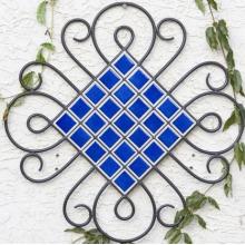 Alfresco Home Blue Martini Wall Plaque