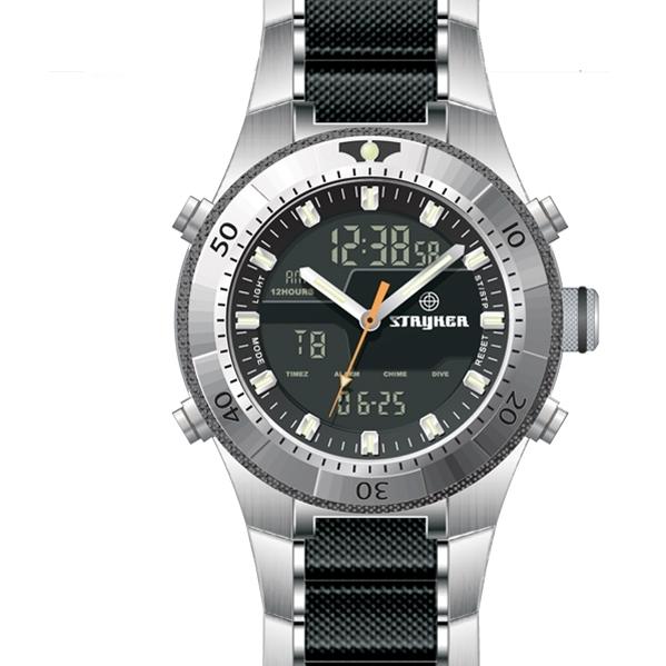 Sea Pro Analog Quartz Digital Multi-Function, Black Band