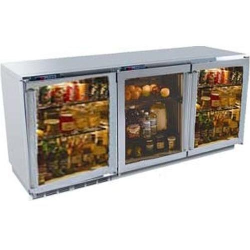 Perlick Outdoor Triple Refrigerator With Overlay Glass Door (x 3) (Requires Custom Panels)