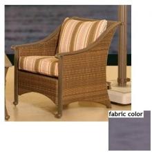 Shade Trends Amalfi Woven Chat Chair With Dark Navy Fabric