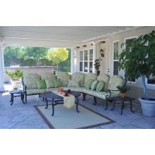 Meadow Decor Athena Sectional Lounge Set With Cushions - Black