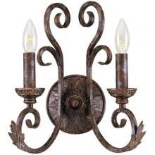 Medici Collection Wall Sconce Dual Light Fixture In Oxide Bronze Finish - 2 Bulbs