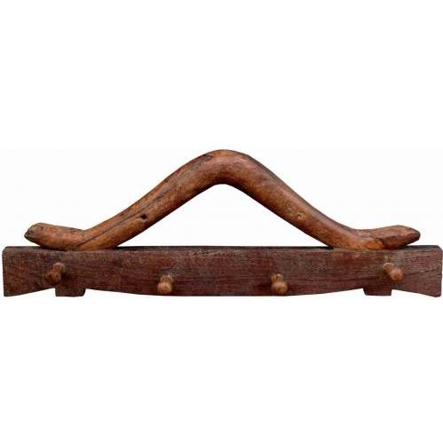 Old Fashioned Teak Wood Duster Rack