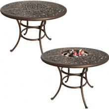 Darlee Catalina Cast Aluminum Bar Table W/ Ice Bucket Insert - 52 Inch Round