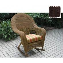North Cape Port Royal Resin Wicker High Back Resin Wicker Rocker - Espresso