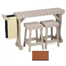 A&B Accessories Redwood Spa Towel Tub Table - 34 Inch