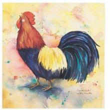 Roosters Poster Print