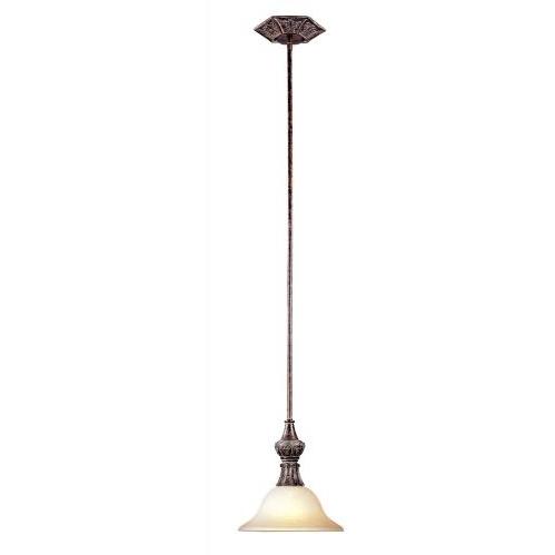 Claiborne Collection Hanging Single Light Fixture In French Bronze Finish - 1 Bulb