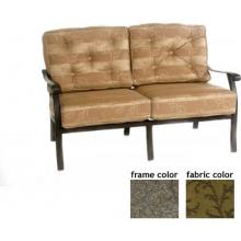 Sterling Aluminum Deep Seating Loveseat With Scavo Bronze Frame And B0825 Fabric