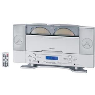 JENSEN JMC-326 DUAL FRONT LOADING CD SYSTEM WITH DIGITAL STEREO TUNER & REMOTE CONTROL
