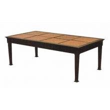 Darlee Series 70 Granite Top Aluminum Coffee Table - 28 Inch X 53 Inch Rectangular